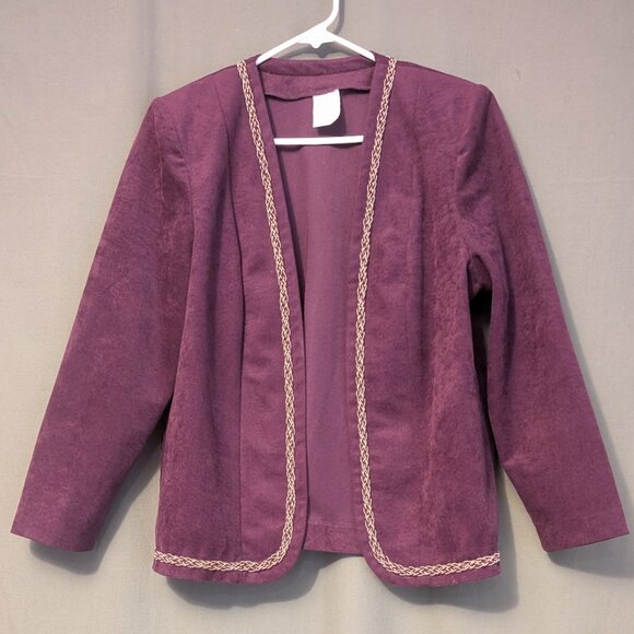 Vintage D'allairds Blazer - purple velvet - Picture 1 of 6